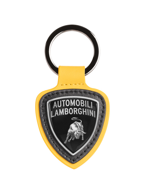 LLAVERO DE PIEL ESCUDO AUTOMOBILI LAMBORGHINI - Llaveros y cintas colgantes | Lamborghini Store