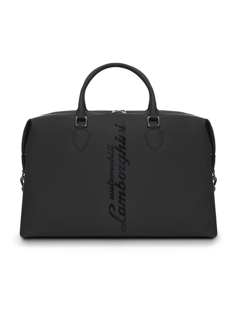 AUTOMOBILI LAMBORGHINI GLOSSY SCRIPT LOGO  WEEKENDER BAG - BLACK - 25% OFF | Lamborghini Store