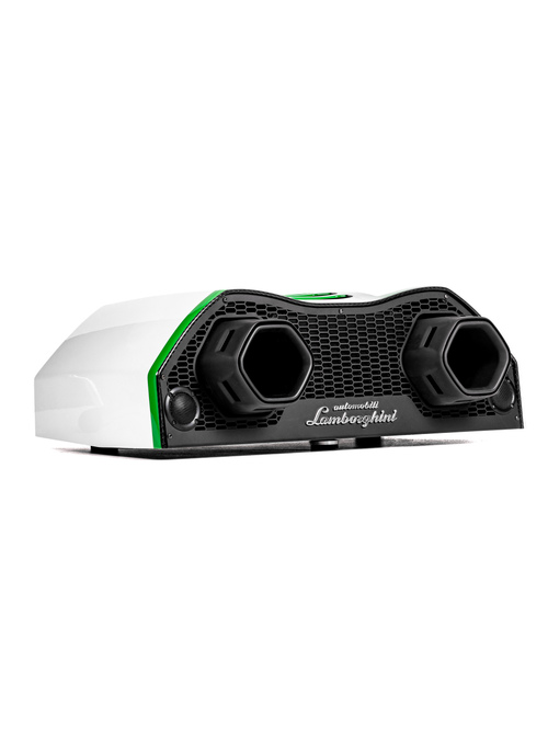 AVALÁNカーボンファイバー ドッキングステーション - Bianco Asopo Shiny + Contrast Verde Viper shiny - Ixoost Hi-Fi | Lamborghini Store
