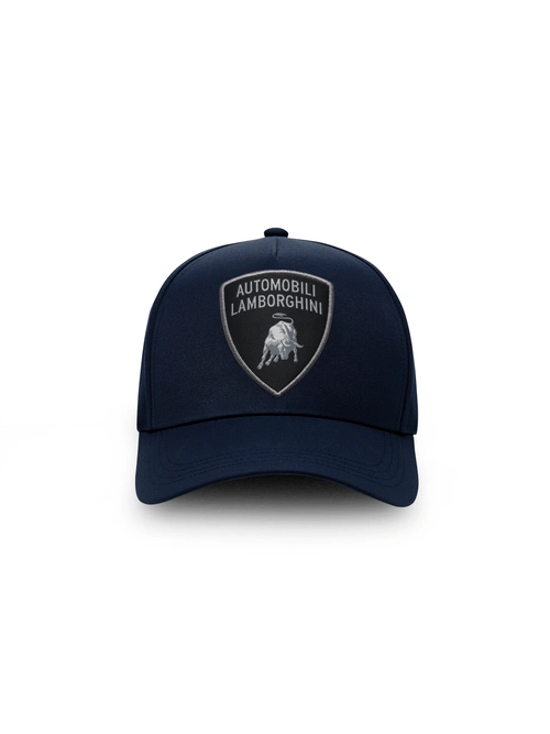 带银色盾牌徽标的帽子 - 头饰 | Lamborghini Store