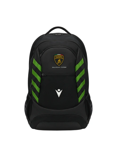 Automobili Lamborghini Squadra Corse black backpack - BACKPACKS AND BAGS | Lamborghini Store