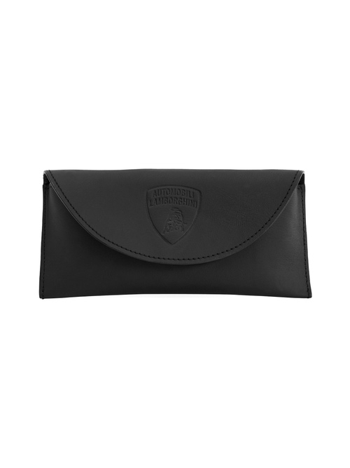 UPCYCLED LEATHER AUTOMOBILI LAMBORGHINI GLASSES CASE - SMALL LEATHER GOODS | Lamborghini Store