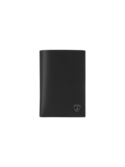 LEATHER COAT WALLET WITH CONTRASTING TRIM, ARMY GREEN - New In | Lamborghini Store