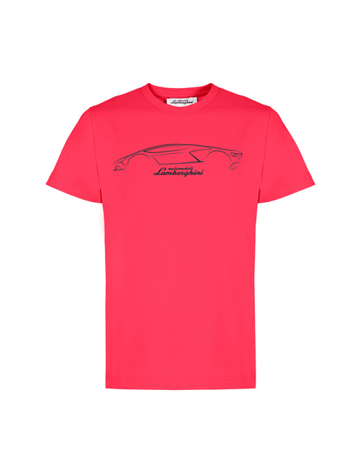 T-SHIRT POUR FILLE AVEC SILHOUETTE DE TEMERARIO - Enfant | Lamborghini Store