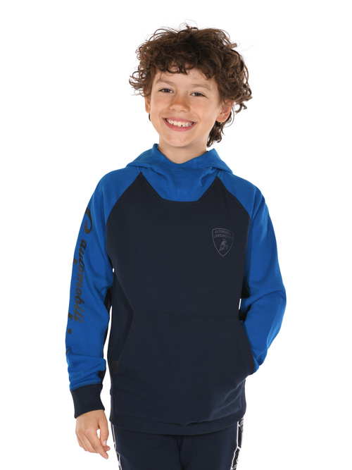 KIDS’ COLOUR-BLOCK HOODED SWEATSHIRT - 运动衫 | Lamborghini Store