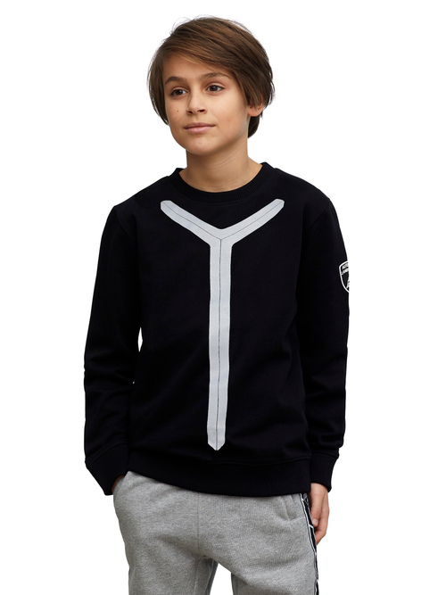 Reflective Y Sweatshirt|80% cotton, 20% polyester| - Kids | Lamborghini Store