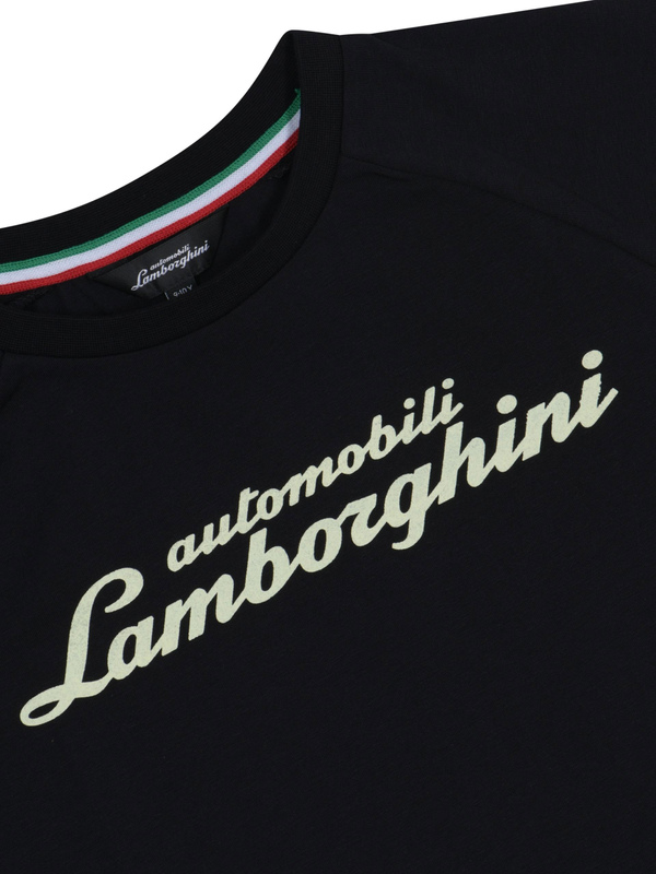 CAMISETA LOGOSCRIPT GLOW-IN-THE-DARK NIÑO - Lamborghini Store