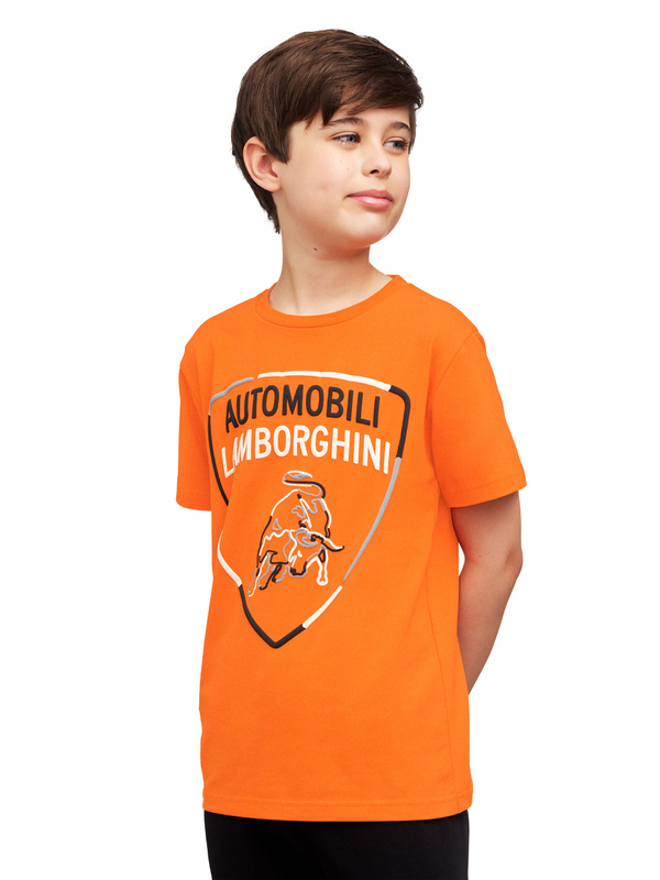儿童多色盾牌徽标T恤 - Lamborghini Store