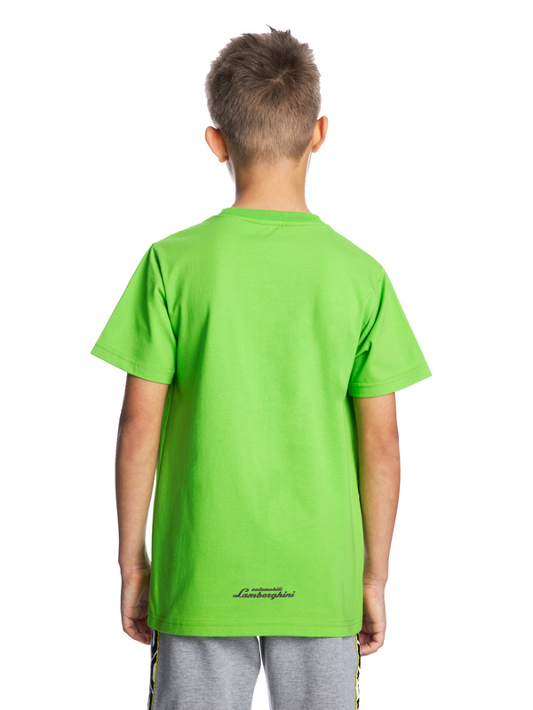 绿色儿童图案T恤 - Lamborghini Store