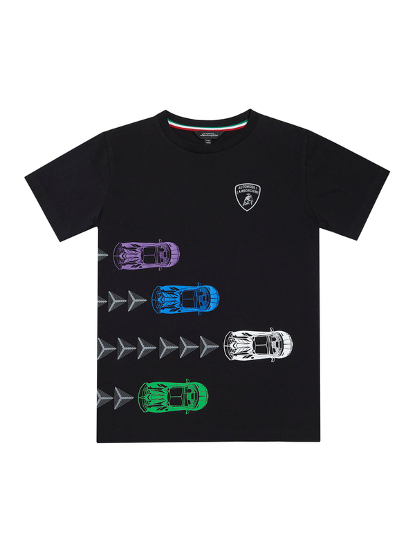 黑色儿童LAMBORGHINI赛车T恤 - Lamborghini Store