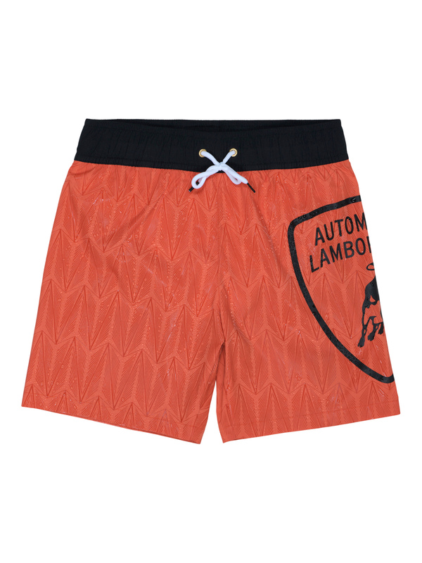 橙色儿童“水显印花”泳衣 - Lamborghini Store