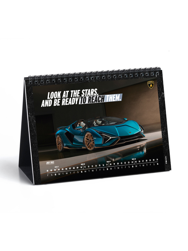 AUTOMOBILI LAMBORGHINI “BEYOND TIME” 2022 DESK CALENDAR - Lamborghini Store