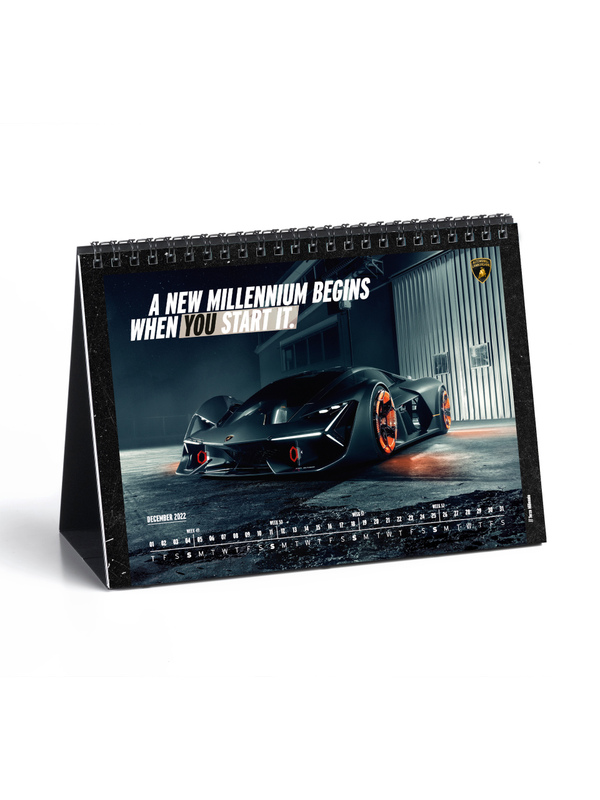 SCHREIBTISCHKALENDER 2022 „BEYOND TIME“ AUTOMOBILI LAMBORGHINI - Lamborghini Store