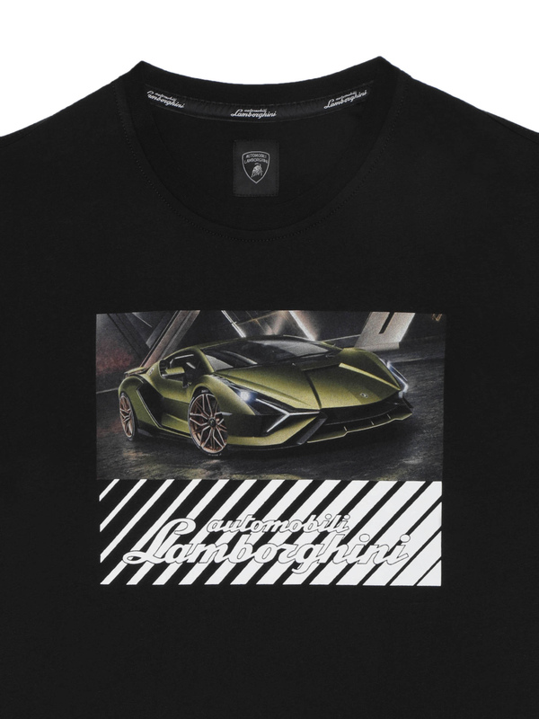 T-SHIRT AUTOMOBILI LAMBORGHINI NOIR  SIÁN FKP 37 - Lamborghini Store