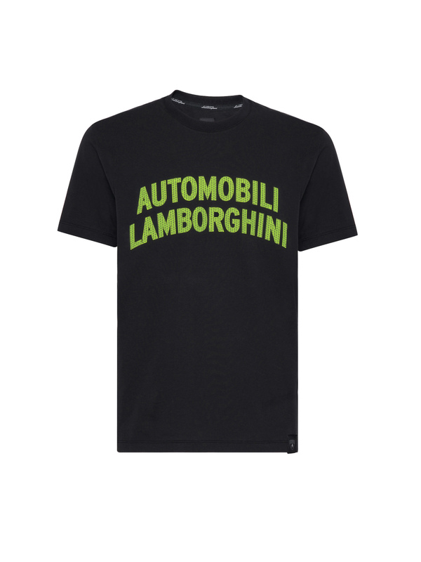 T-SHIRT AUTOMOBILI LAMBORGHINI MAXI LOGO - NOIR PEGASO - Lamborghini Store