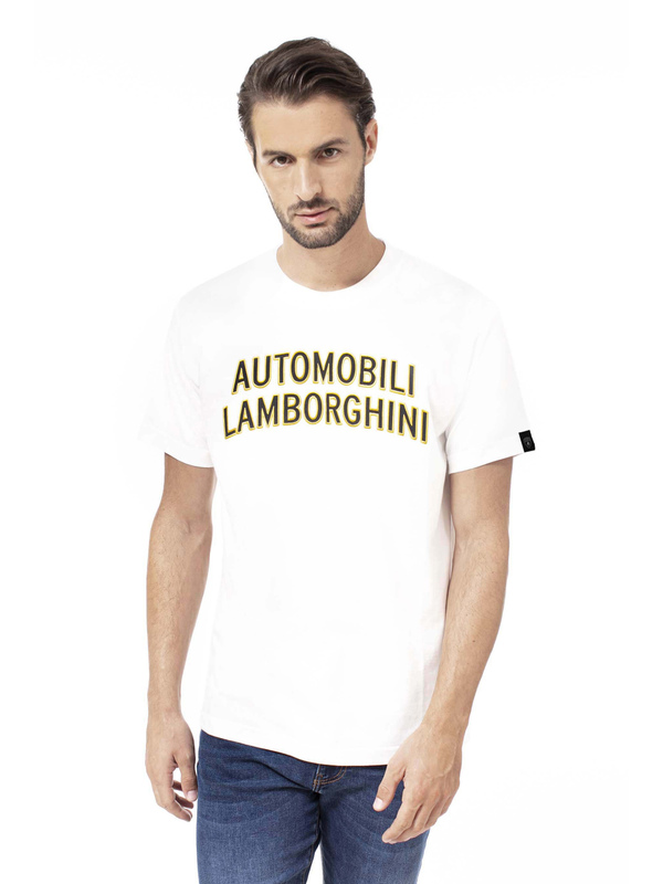 AUTOMOBILI LAMBORGHINI T-SHIRT IN A LOOSE FIT - ISI WHITE - Lamborghini Store