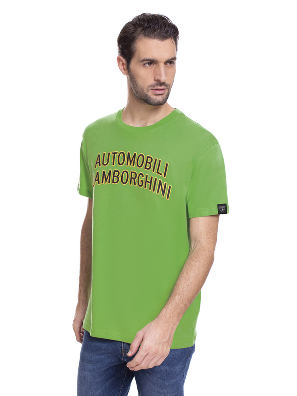 AUTOMOBILI LAMBORGHINI T-SHIRT IN A LOOSE FIT - CLASSIC GREEN - Lamborghini Store