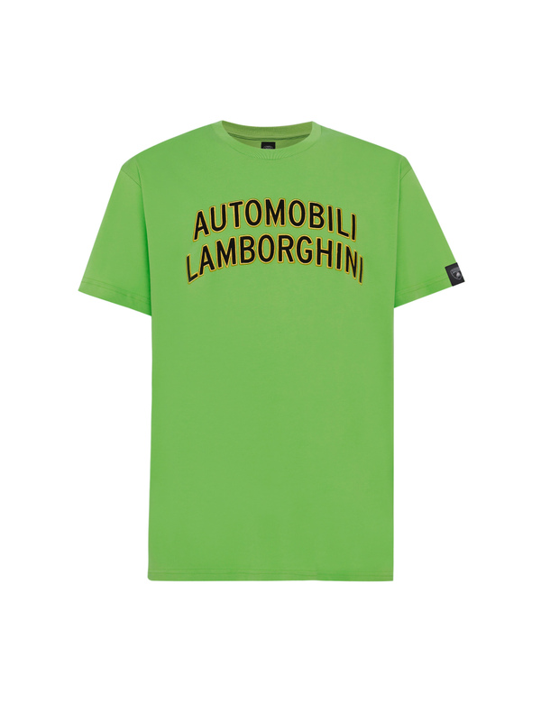 AUTOMOBILI LAMBORGHINI T-SHIRT IN A LOOSE FIT - CLASSIC GREEN - Lamborghini Store