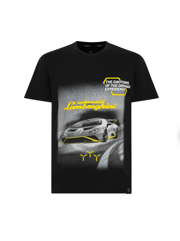 T-SHIRT AUTOMOBILI LAMBORGHINI „HURACÁN EVO RWD“ - PEGASO-SCHWARZ - Lamborghini Store