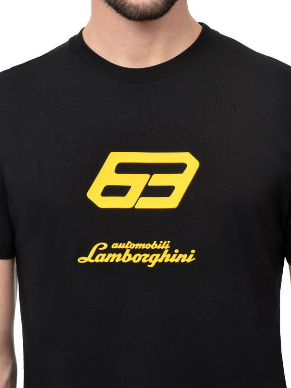 T-SHIRT AUTOMOBILI LAMBORGHINI „63“ - PEGASO-SCHWARZ - Lamborghini Store