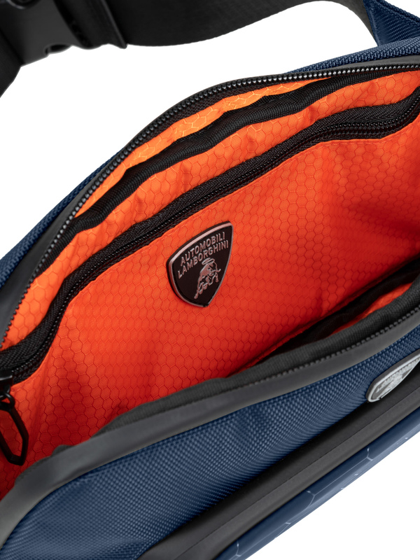 Crossbody bag horizontal con inserto soft-touch - Lamborghini Store