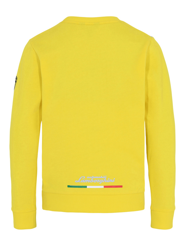 Contrast Y Crew Neck Sweatshirt|80% cotton, 20% polyester| - Lamborghini Store