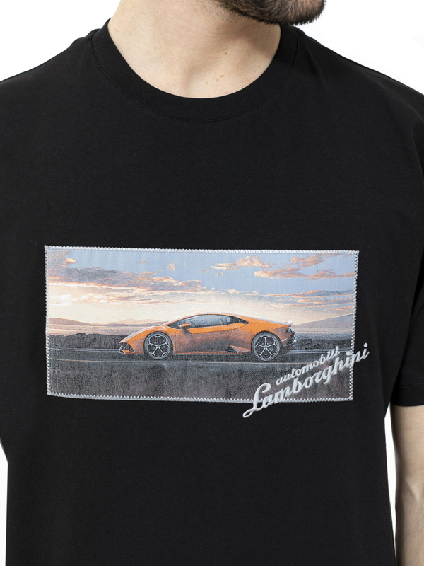 AUTOMOBILI LAMBORGHINI T-SHIRT MIT HURACÁN EVO LABEL - Lamborghini Store