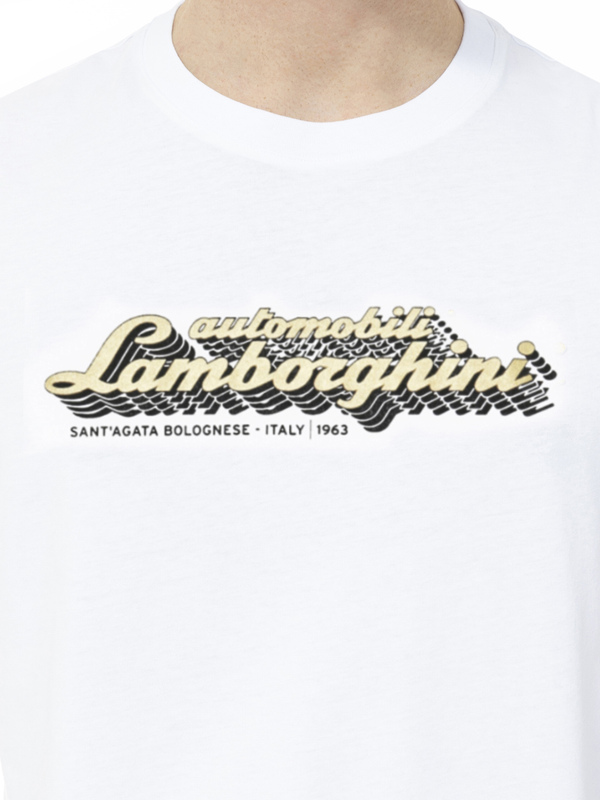 AUTOMOBILI LAMBORGHINI REPEATED LOGO T-SHIRT - Lamborghini Store