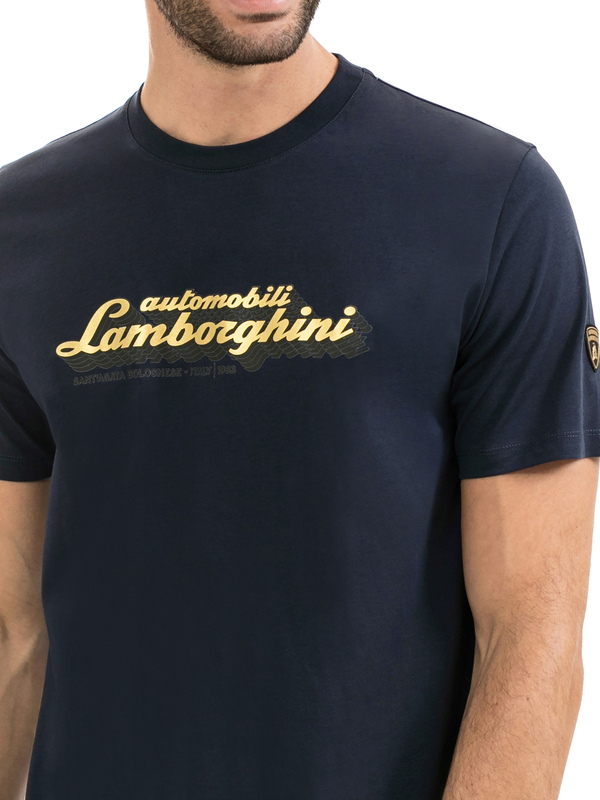 AUTOMOBILI LAMBORGHINI REPEATED LOGO T-SHIRT - Lamborghini Store