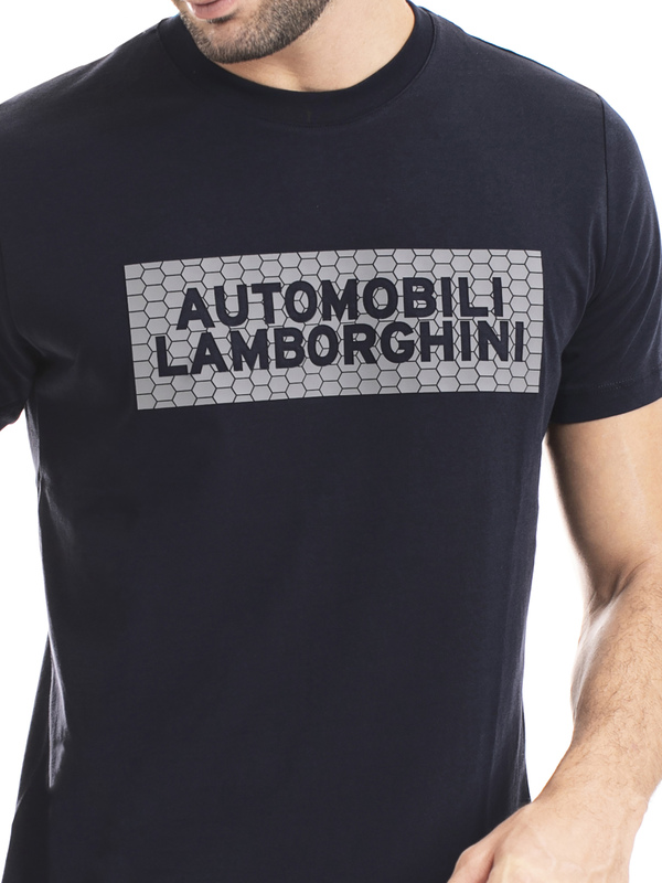 T-SHIRT AUTOMOBILI LAMBORGHINI RUBBER HEXAGON - Lamborghini Store