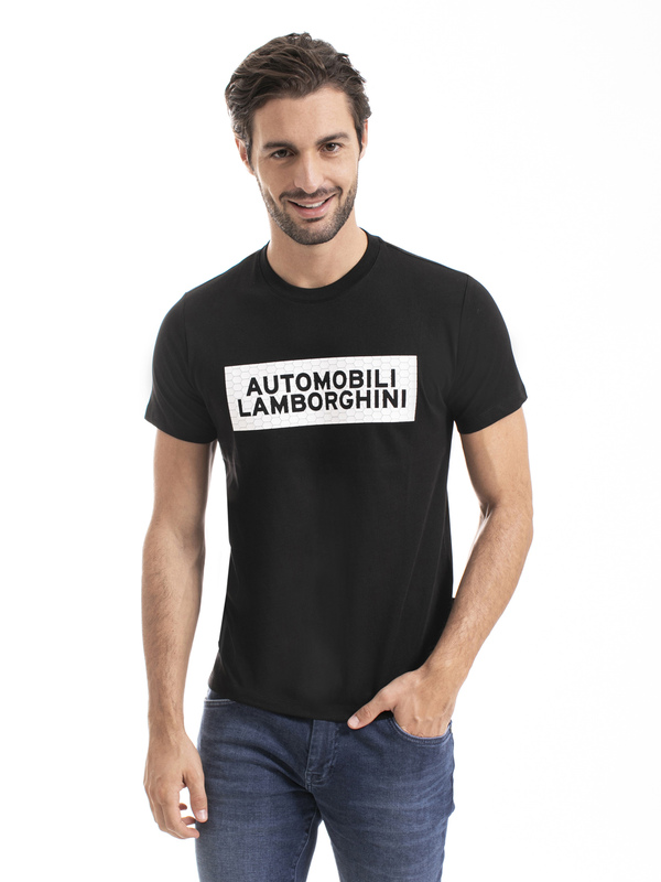 T-SHIRT AUTOMOBILI LAMBORGHINI RUBBER STRIPES - Lamborghini Store