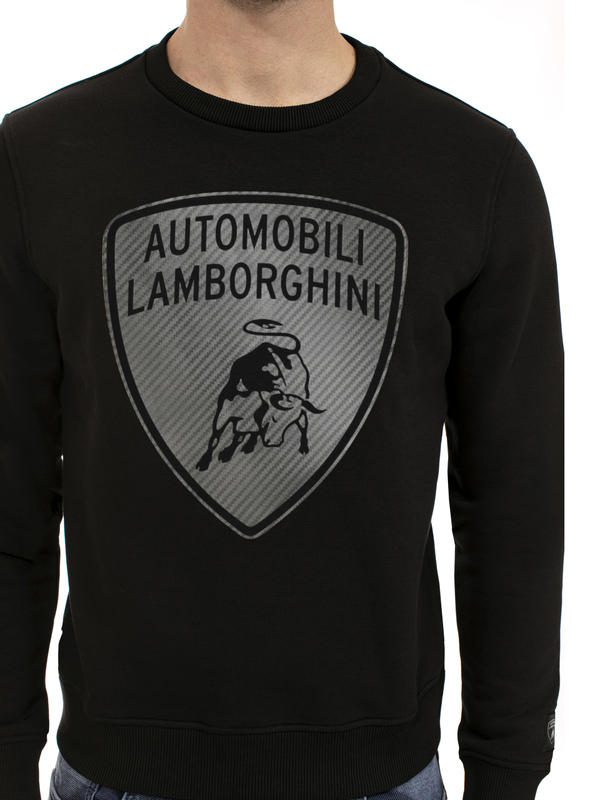 AUTOMOBILI LAMBORGHINI BIG CARBON SHIELD SWEATSHIRT - Lamborghini Store