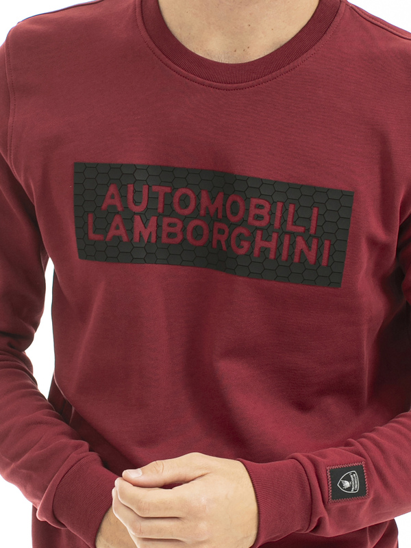 AUTOMOBILI LAMBORGHINI RUBBER HEXAGON SWEATSHIRT - Lamborghini Store