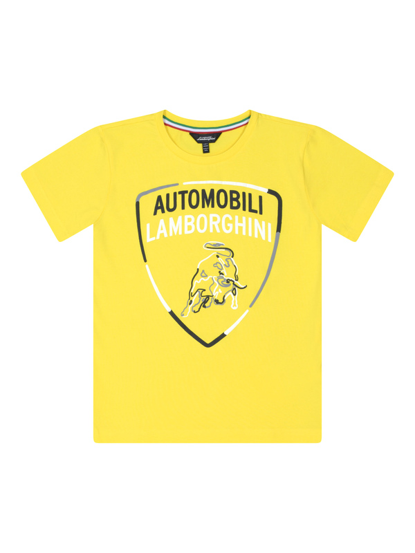 BOY’S MULTICOLOUR SHIELD-LOGO T-SHIRT - Lamborghini Store