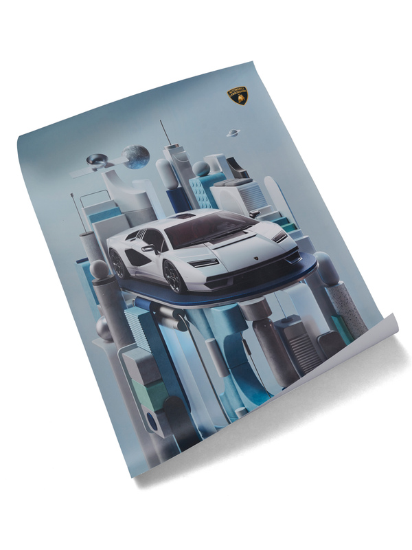 SPECIAL EDITION LAMBORGHINI COUNTACH LPI 800-4 POSTER BY OMAR AQIL - Lamborghini Store