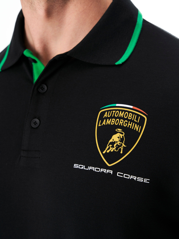 AUTOMOBILI LAMBORGHINI REPLICA SQUADRA CORSE POLO SHIRT FOR MEN - Lamborghini Store