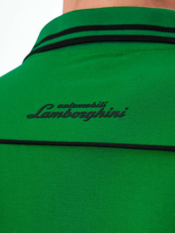 AUTOMOBILI LAMBORGHINI SQUADRA CORSE TRAVEL POLO - GREEN - Lamborghini Store