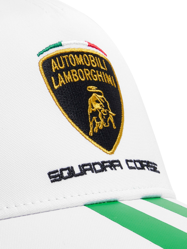 CASQUETTE TRAVEL AUTOMOBILI LAMBORGHINI SQUADRA CORSE - BLANC - Lamborghini Store
