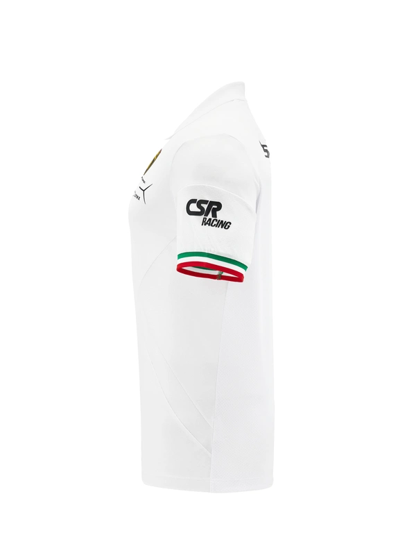 Automobili Lamborghini Squadra Corse polo blanco para hombre - Lamborghini Store