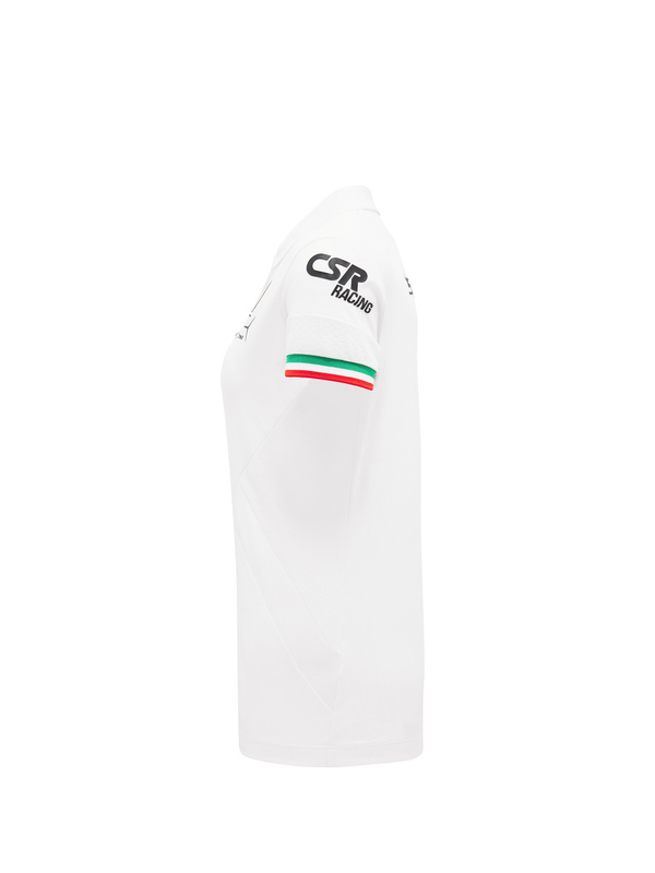 Automobili Lamborghini Squadra Corse women's white polo shirt - Lamborghini Store