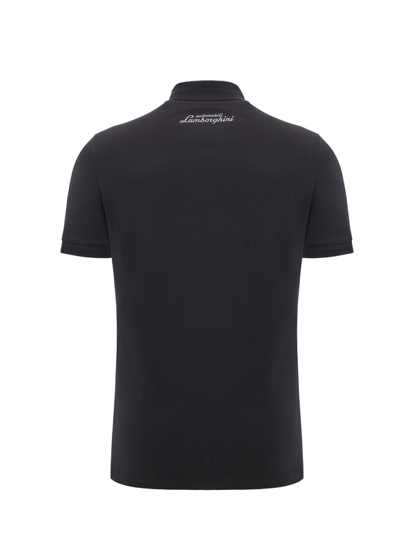 Automobili Lamborghini Squadra Corse polo noir pour homme - Lamborghini Store