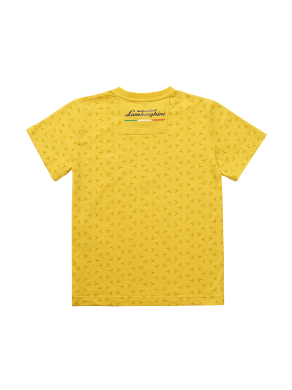 T-SHIRT BAMBINO AUTOMOBILI LAMBORGHINI STAMPA ALL OVER - Lamborghini Store