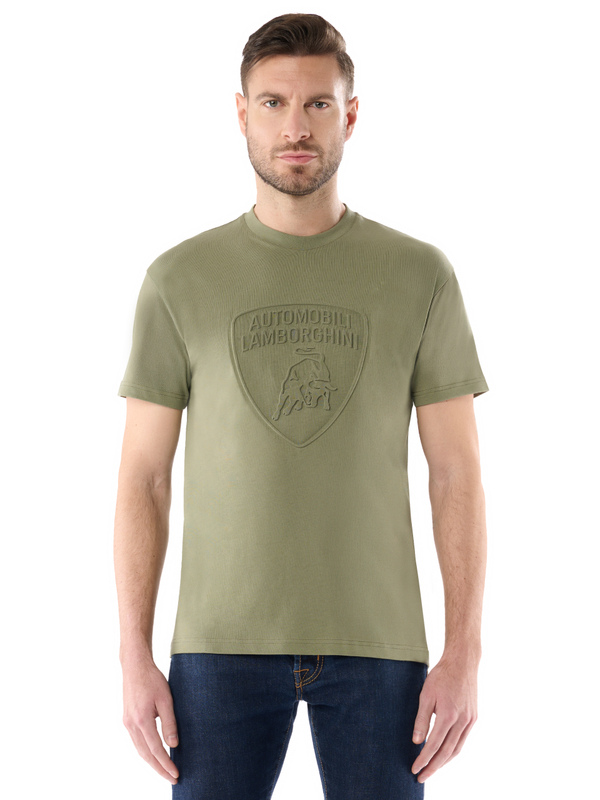 T-SHIRT AUTOMOBILI LAMBORGHINI WITH 3D SHIELD LOGO - Lamborghini Store