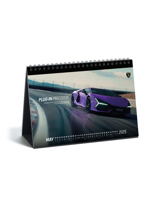 SCHREIBTISCHKALENDER 2025 „PLUG-IN EXCELLENCE“ AUTOMOBILI LAMBORGHINI - Lamborghini Store