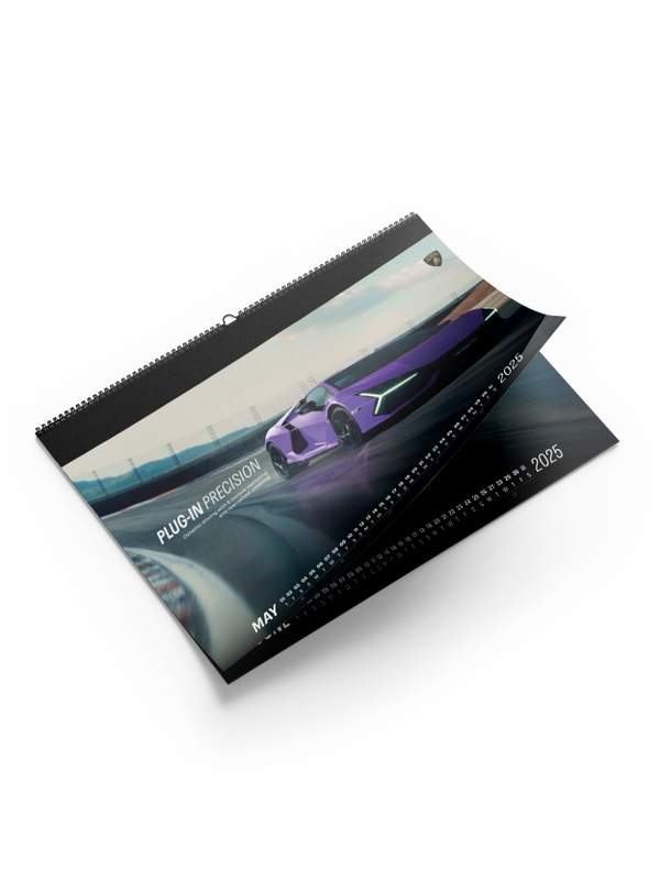 AUTOMOBILI LAMBORGHINI “PLUG-IN EXCELLENCE” 2025 WALL CALENDAR - Lamborghini Store