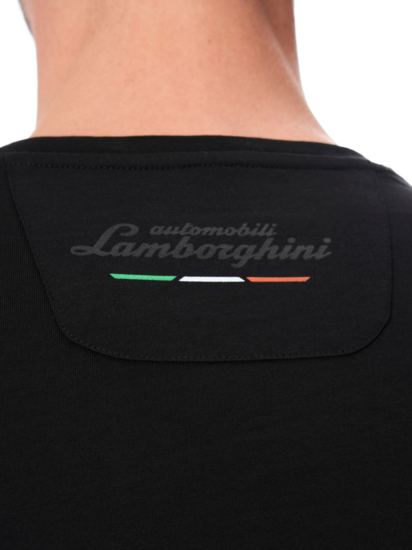 AUTOMOBILI LAMBORGHINI ICONIC BIG SHIELD CREW NECK T-SHIRT - Lamborghini Store