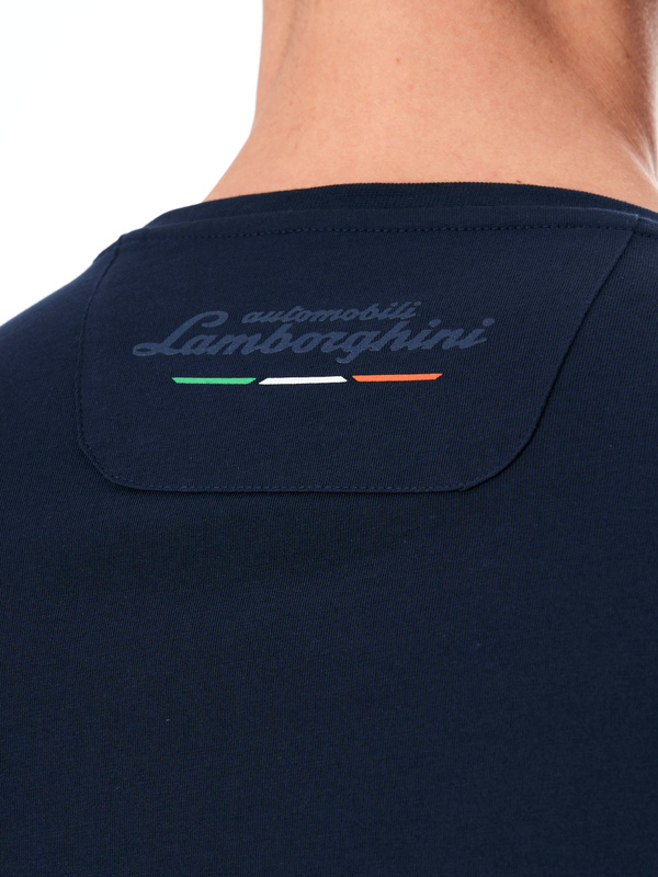 AUTOMOBILI LAMBORGHINI ICONIC BIG SHIELD CREW NECK T-SHIRT - Lamborghini Store