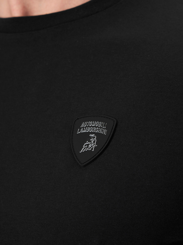T-SHIRT CREW NECK AUTOMOBILI LAMBORGHINI ICONIC SMALL SHIELD - Lamborghini Store