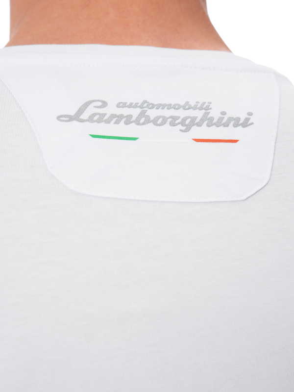 AUTOMOBILI LAMBORGHINI ICONIC SMALL SHIELD CREW NECK T-SHIRT - Lamborghini Store