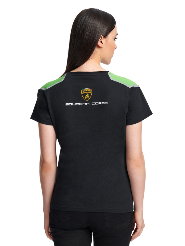 Damen-T-Shirt Automobili Lamborghini Squadra Corse - Lamborghini Store